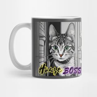 "Feline Boss T-Shirt: Cat in Charge Design | Quality Printing" Mug